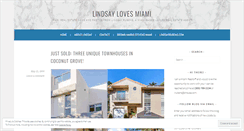 Desktop Screenshot of lindsaylovesmiami.com