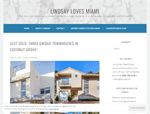 Tablet Screenshot of lindsaylovesmiami.com